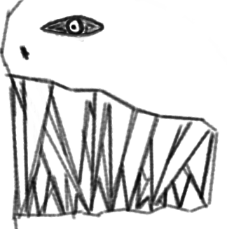 Creature with teeth